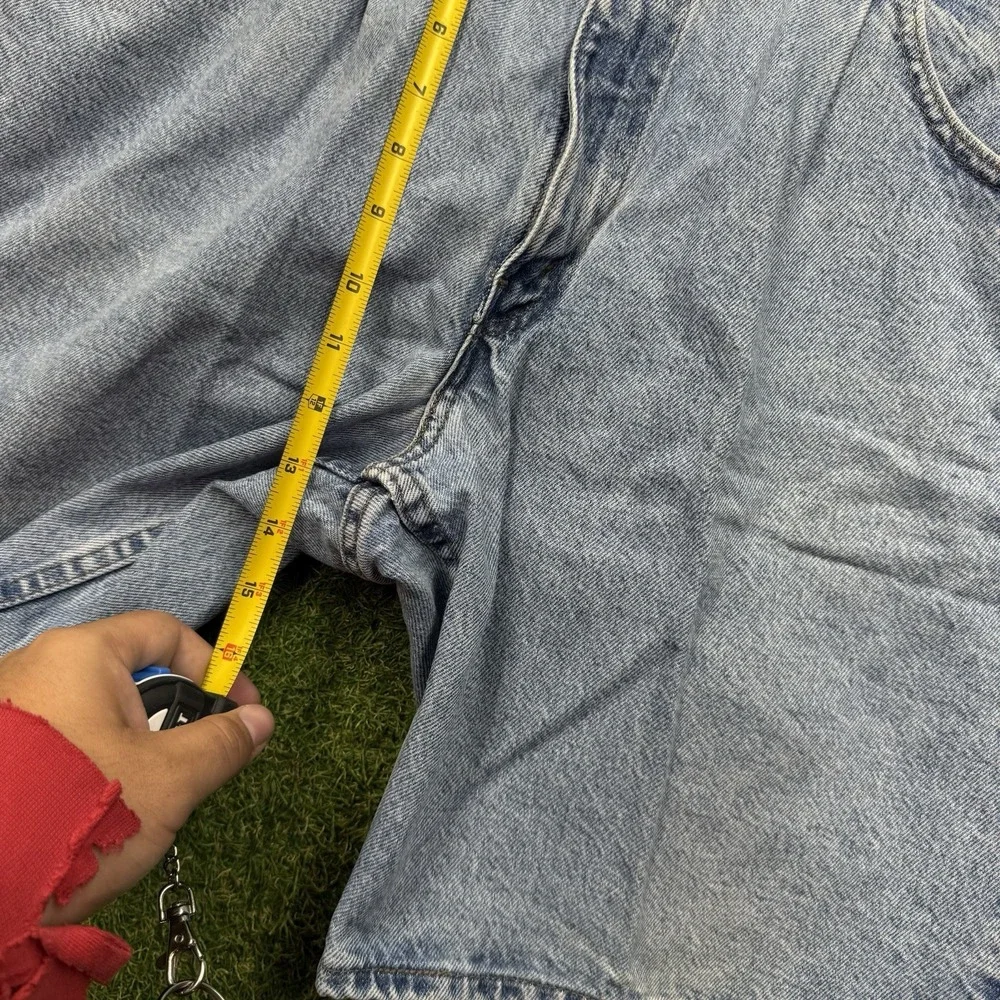 Vintage Levis Silver Tab Shirts Mens 36 Jorts Jean Loose Baggy Denim Light Wash